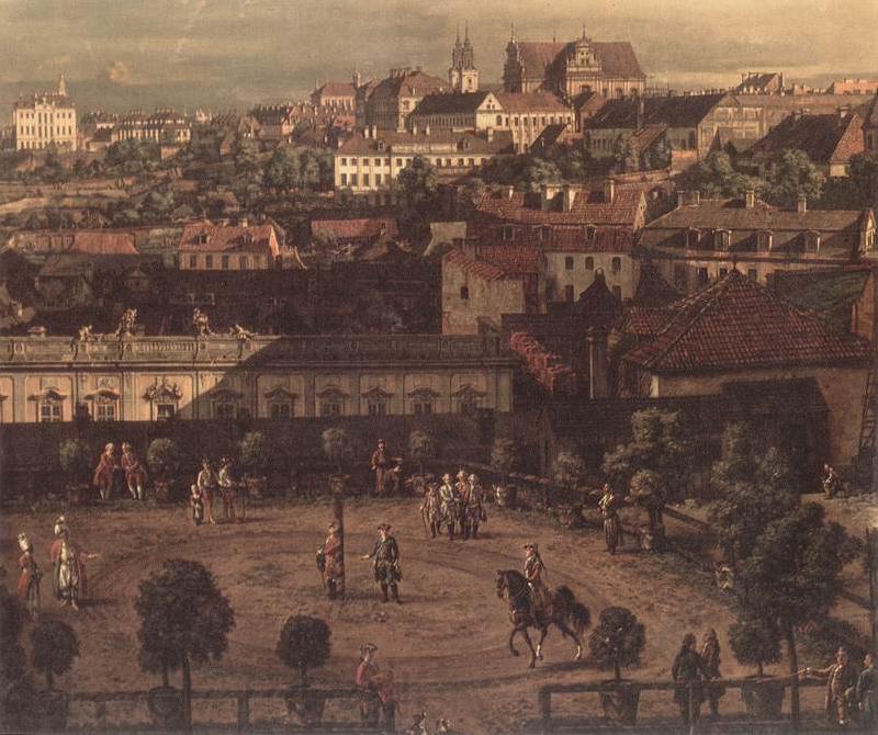 BELLOTTO, Bernardo View of Warsaw from the Royal Palace (detail) fh Germany oil painting art